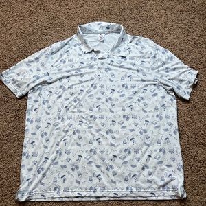 Mens PUMA Golf Volition White Black Party Polo Size XXL